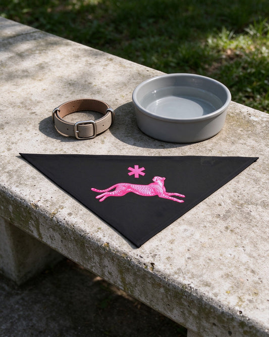 Neon Leopard Pet Bandana still life — Urban Kong