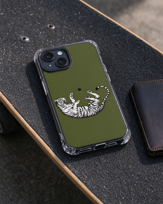 Falling Tiger Phone Case still life — Urban Kong
