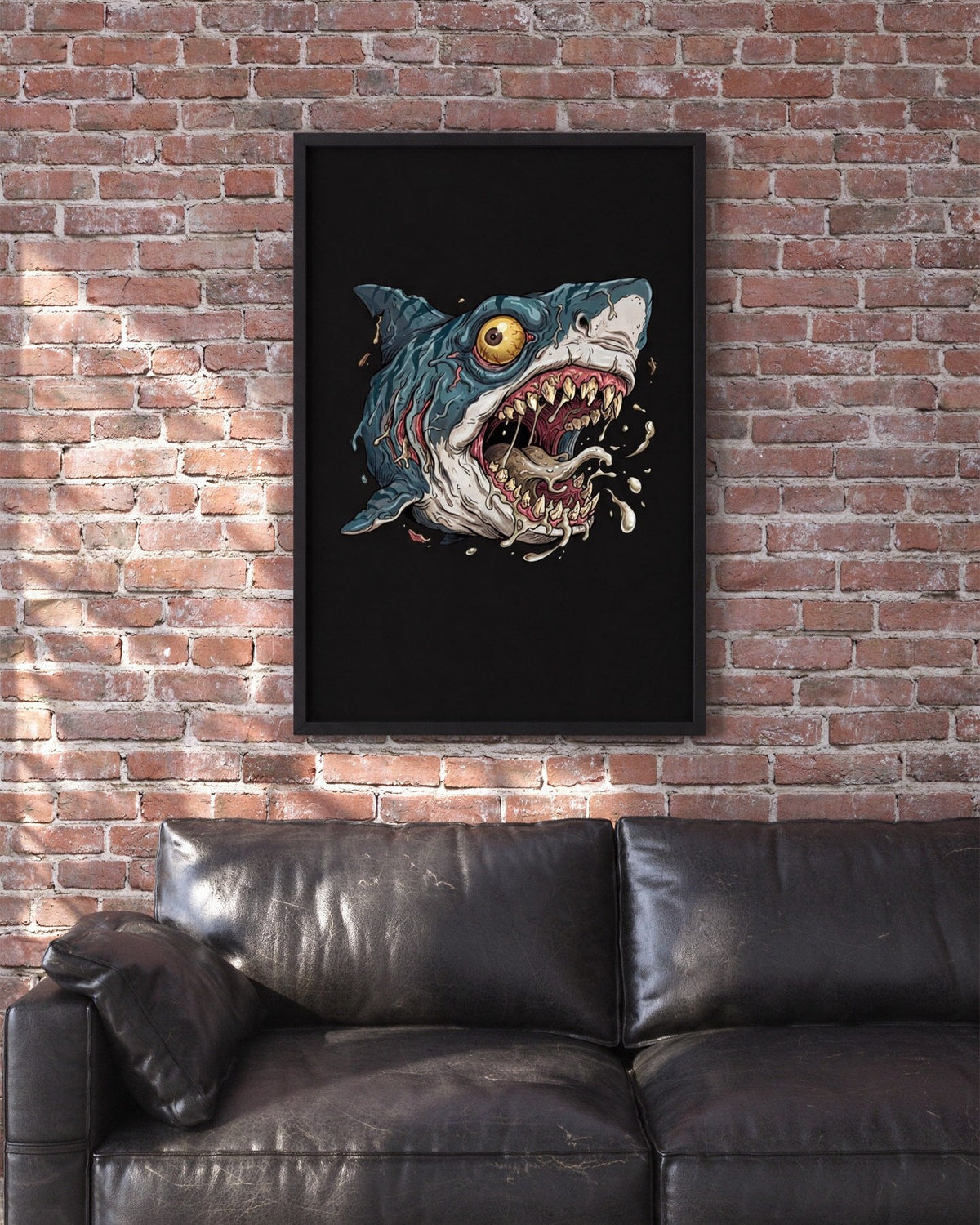 Psycho Shark Poster in use — Urban Kong