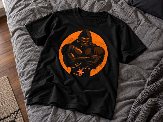 Iron Kong T-Shirt flat lay mockup — Urban Kong