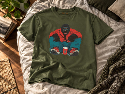 Vintage Kong T-Shirt flat lay mockup — Urban Kong