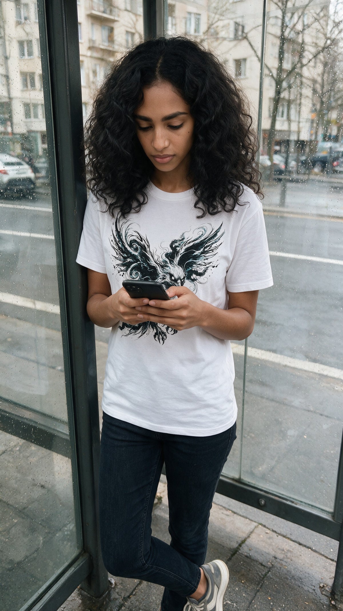 Storm Eagle T-Shirt worn on the street — Urban Kong