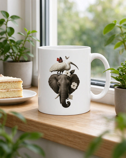 Whimsical Animal Ceramic Mug - Perfect for Coffee Lovers & Unique Gifts still life — Urban Kong