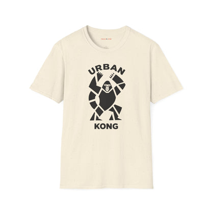 Beige streetwear t-shirt featuring a stylised graphic of a roaring gorilla in black 'URBAN' text above his head and  'KONG' below.