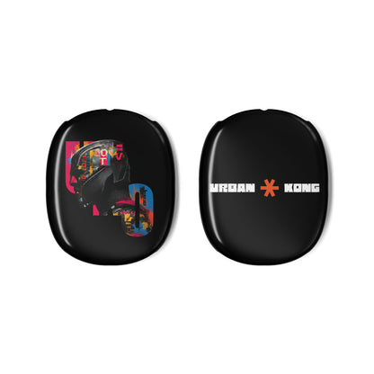 Black protective gear with colorful design on one side and 'Urban Kong' branding on the other, on a white background.