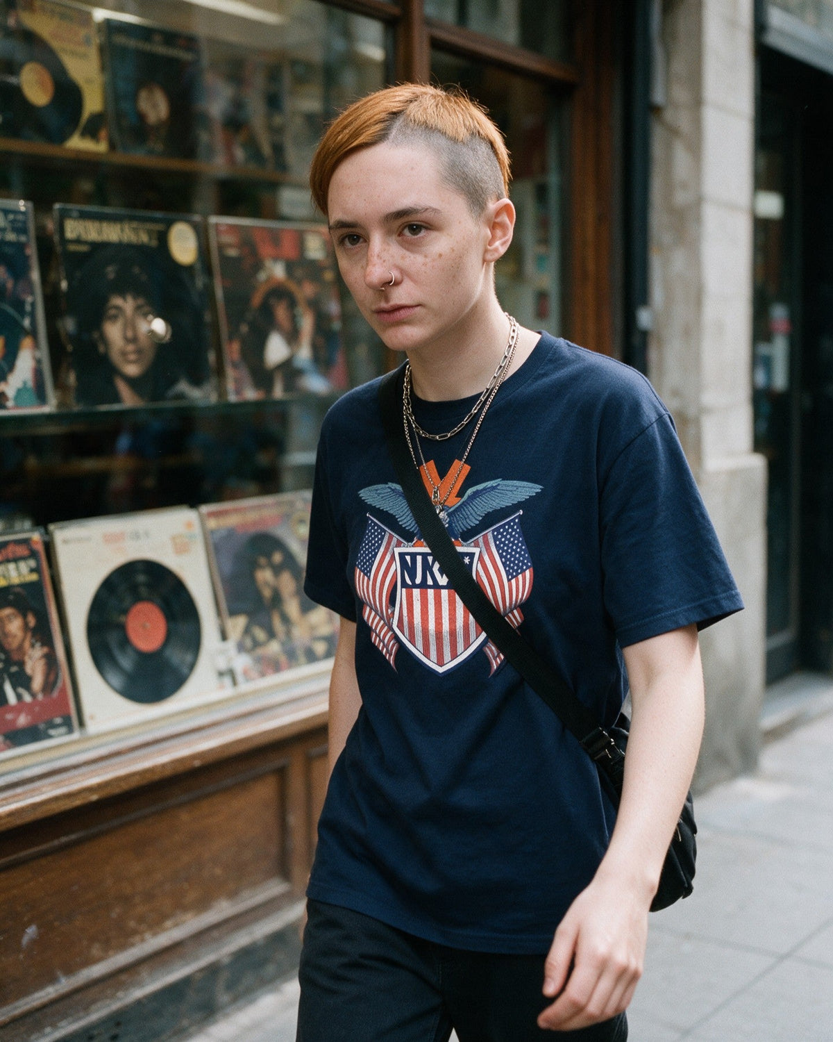 American Kong T-Shirt worn on the street — Urban Kong