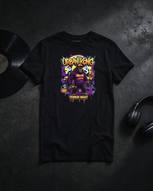 Black Urban Kong T-Shirt still life — Urban Kong
