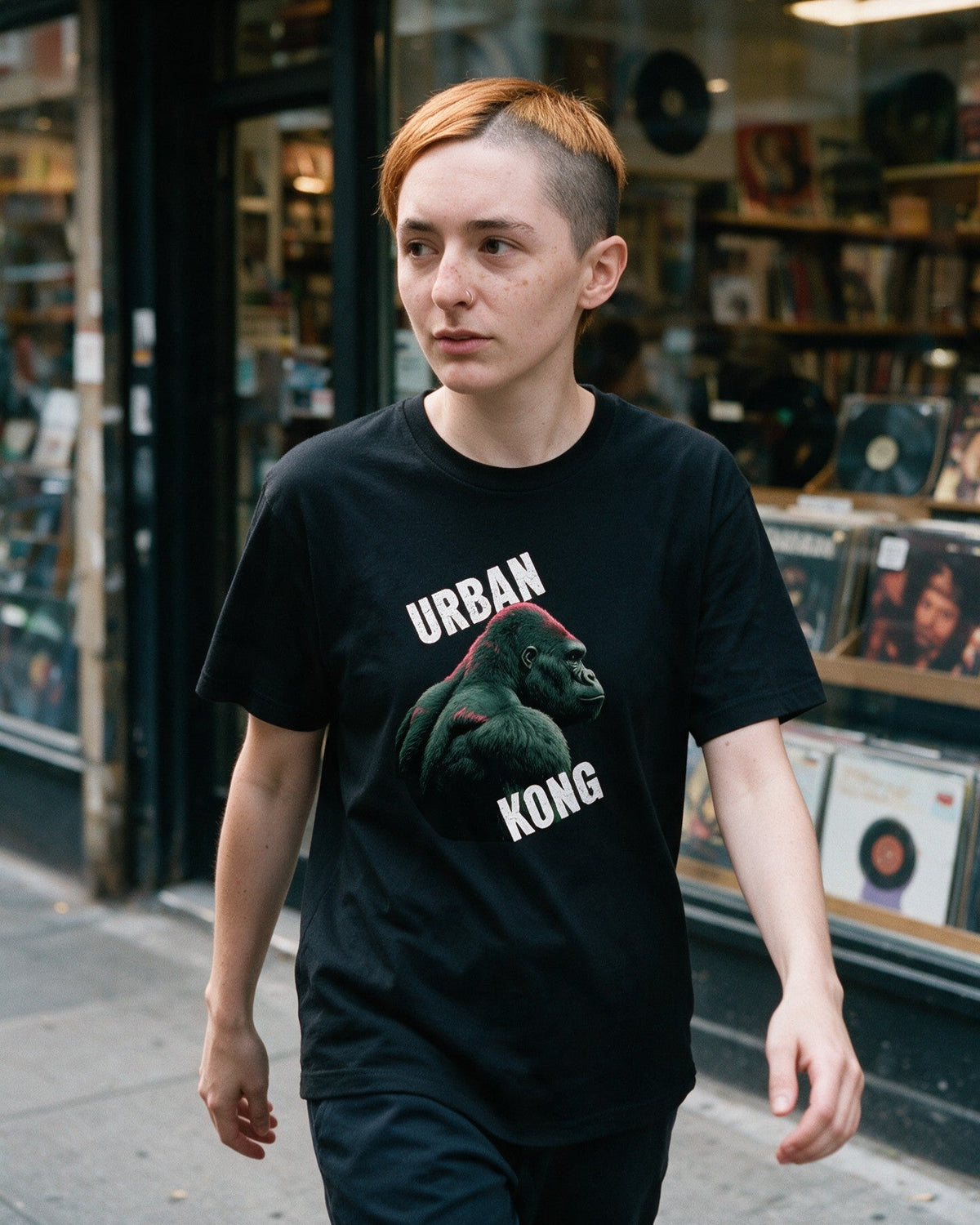 Captain Kong T-Shirt worn on the street — Urban Kong