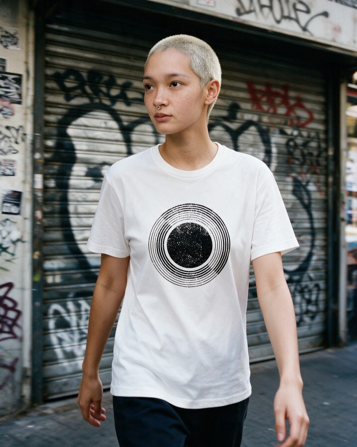 Celestial Sphere T-Shirt worn on the street — Urban Kong