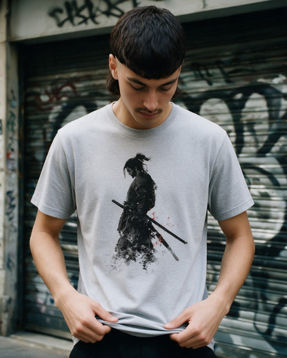 Dharma T-Shirt in Sport Grey worn on the street — Urban Kong