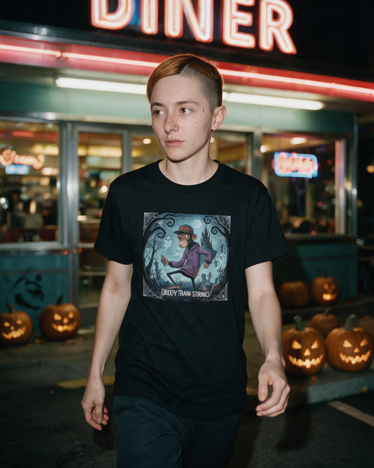 Escape from the darkness T-shirt worn on the street — Urban Kong