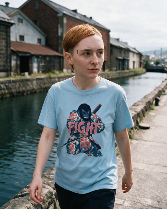 Fight Stance T-Shirt worn on the street — Urban Kong