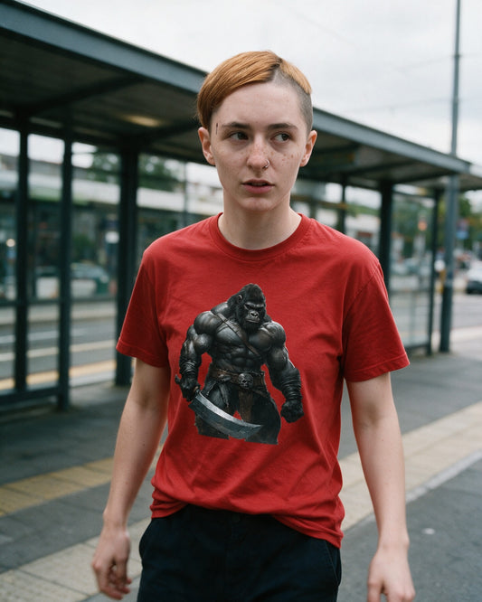 Fjord Fury T-Shirt worn on the street — Urban Kong