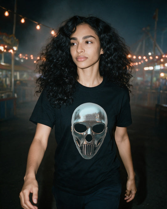 Forged in Shadows T-Shirt worn on the street — Urban Kong