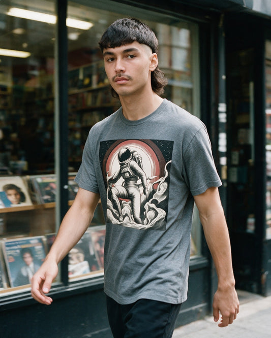 Galactic Girl T-Shirt worn on the street — Urban Kong