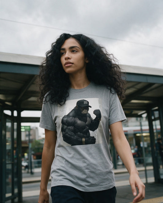Gym Ready T-Shirt worn on the street — Urban Kong