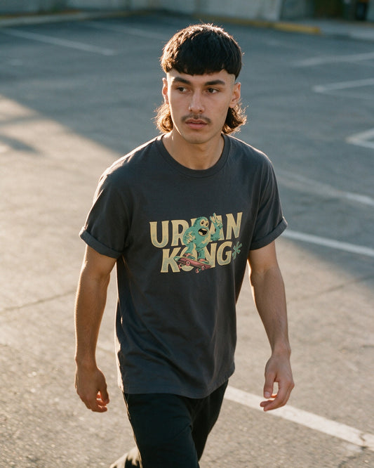Hold Urban Kong T-Shirt worn on the street — Urban Kong