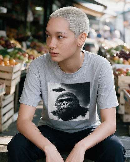 In My Head T-Shirt in Sport Grey worn on the street — Urban Kong