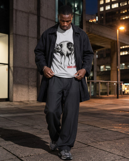 Inner Kong T-Shirt in Sport Grey worn on the street — Urban Kong