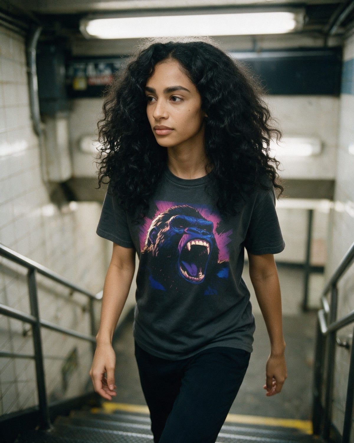 Just Self Expression T-Shirt worn on the street — Urban Kong