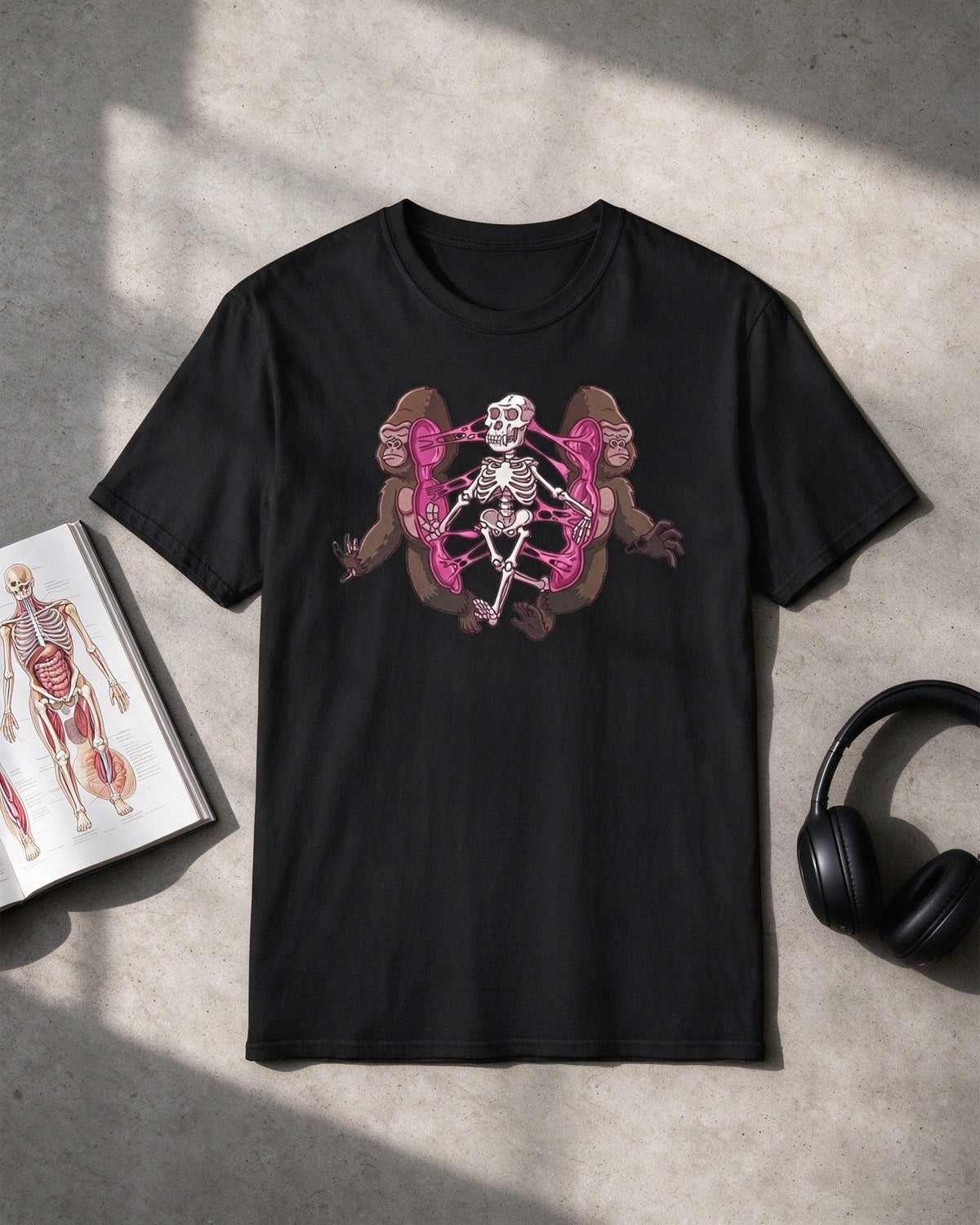 Kong Anatomy T-Shirt flat lay — Urban Kong