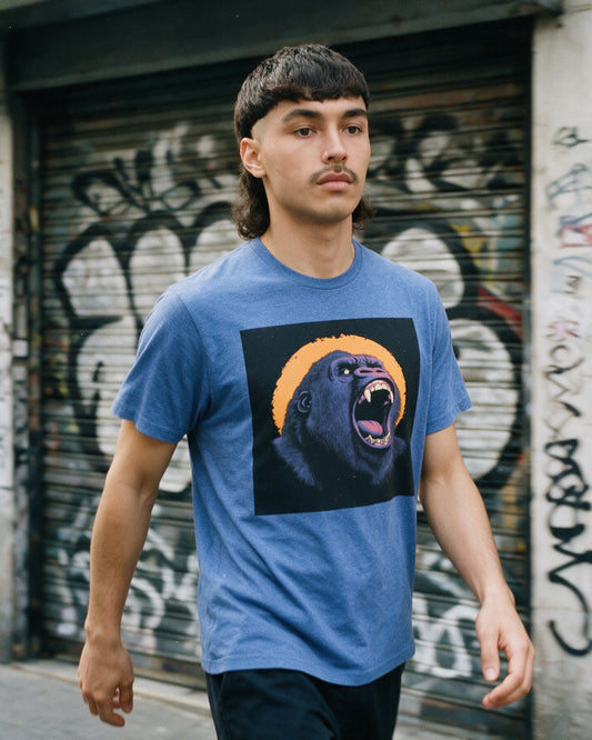 Kong's Ascension T-Shirt worn on the street — Urban Kong