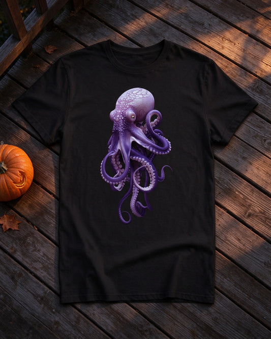 Lavender Kraken T-Shirt still life — Urban Kong