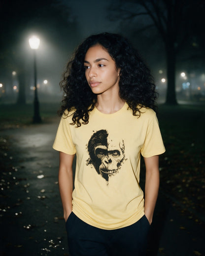 Life & Bones T-Shirt in Daisy worn on the street — Urban Kong