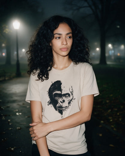 Life & Bones T-Shirt in Sand worn on the street — Urban Kong