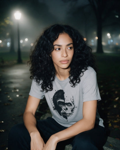 Life & Bones T-Shirt in Sport Grey worn on the street — Urban Kong