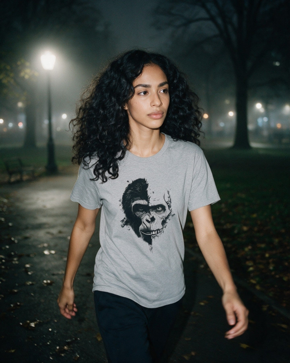Life & Bones T-Shirt worn on the street — Urban Kong