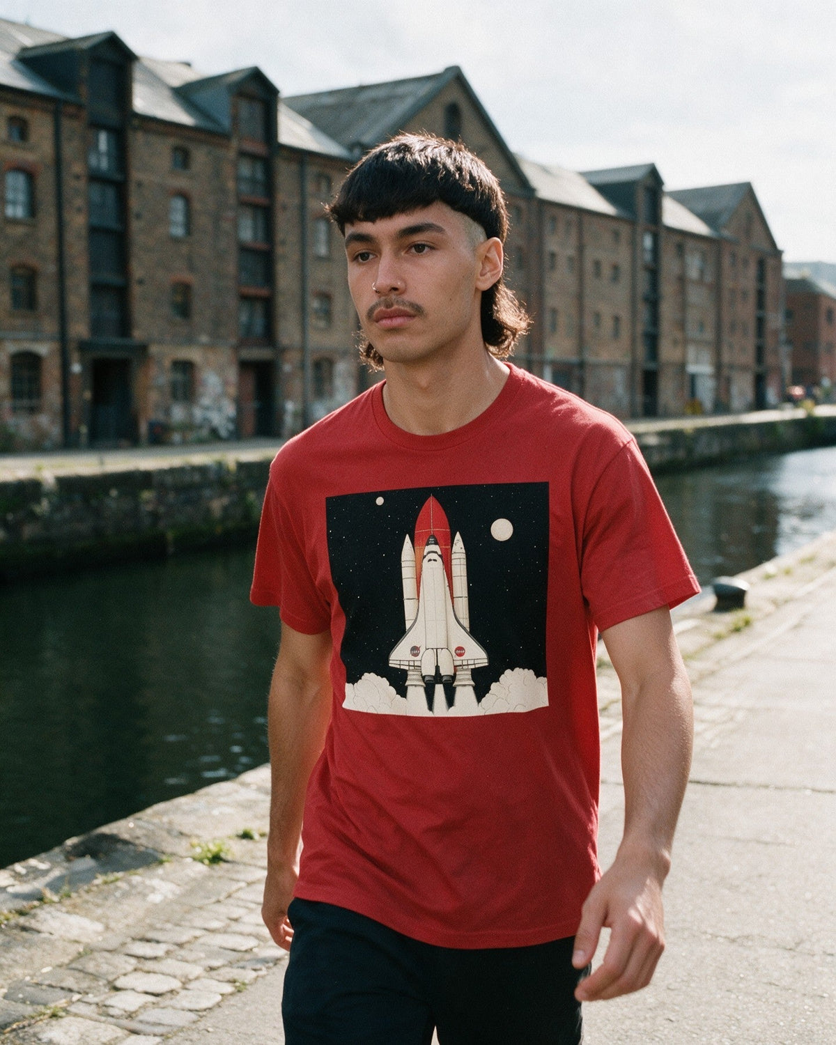 Liftoff T-Shirt worn on the street — Urban Kong