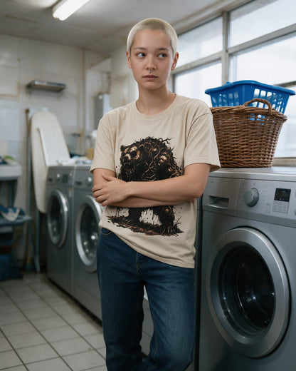 Mud Bear T-Shirt in Sand worn on the street — Urban Kong