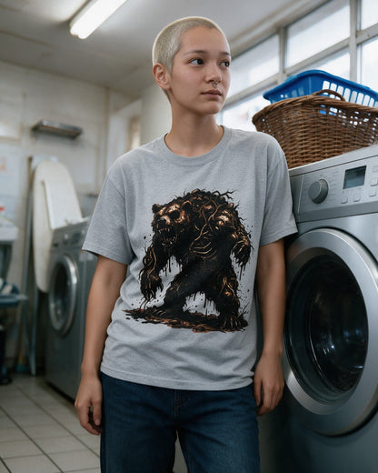 Mud Bear T-Shirt in Sport Grey worn on the street — Urban Kong
