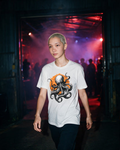 Mystic Tentacles T-Shirt worn on the street — Urban Kong
