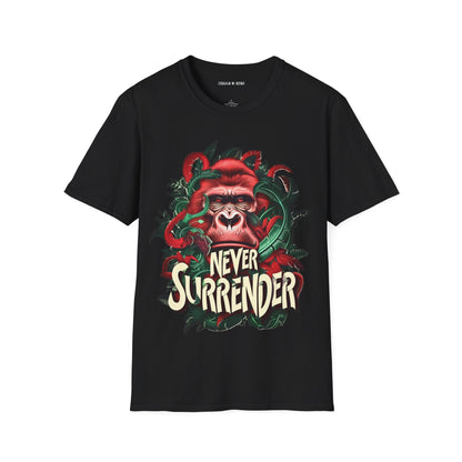 Never Surrender Gorilla T-Shirt