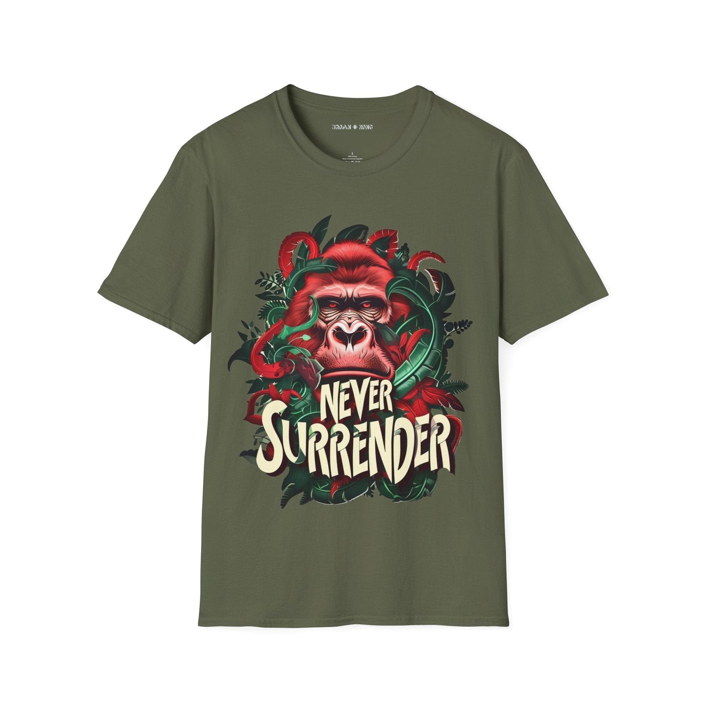 Never Surrender Gorilla T-Shirt