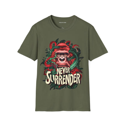 Never Surrender Gorilla T-Shirt