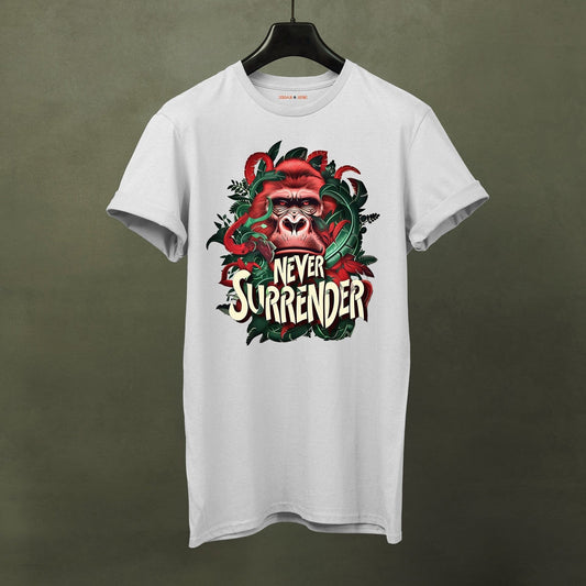 Never Surrender Gorilla T-Shirt