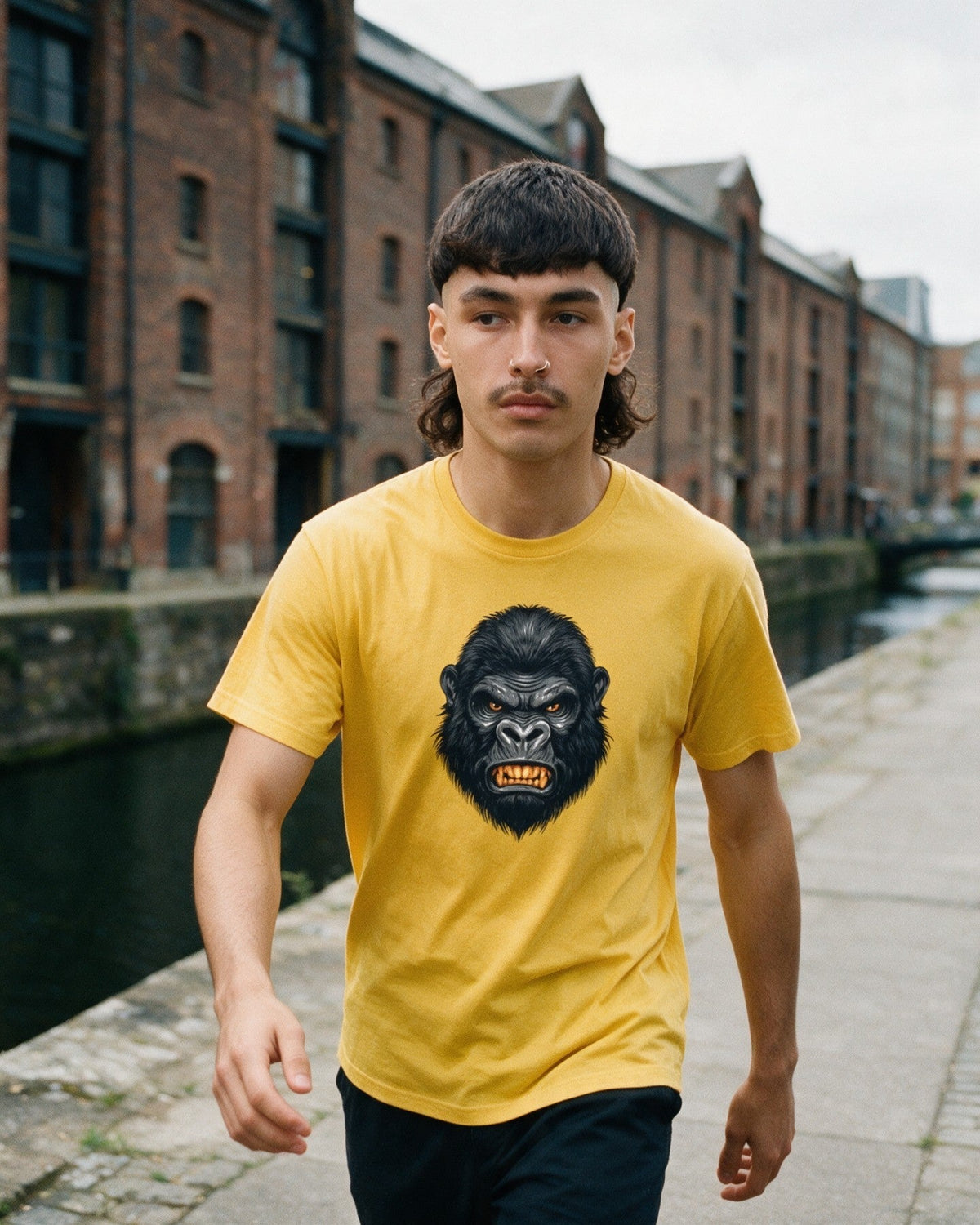 No Mercy T-Shirt worn on the street — Urban Kong