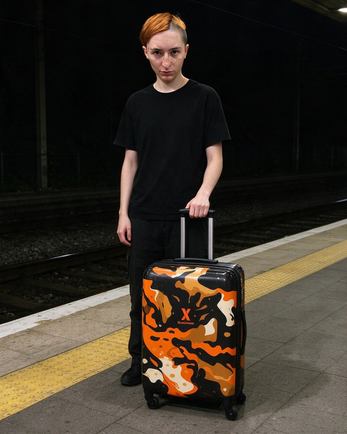 Nomad Travel Suitcase worn on the street — Urban Kong