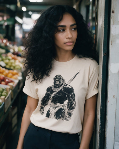 Nordic Beast T-Shirt in Sand worn on the street — Urban Kong