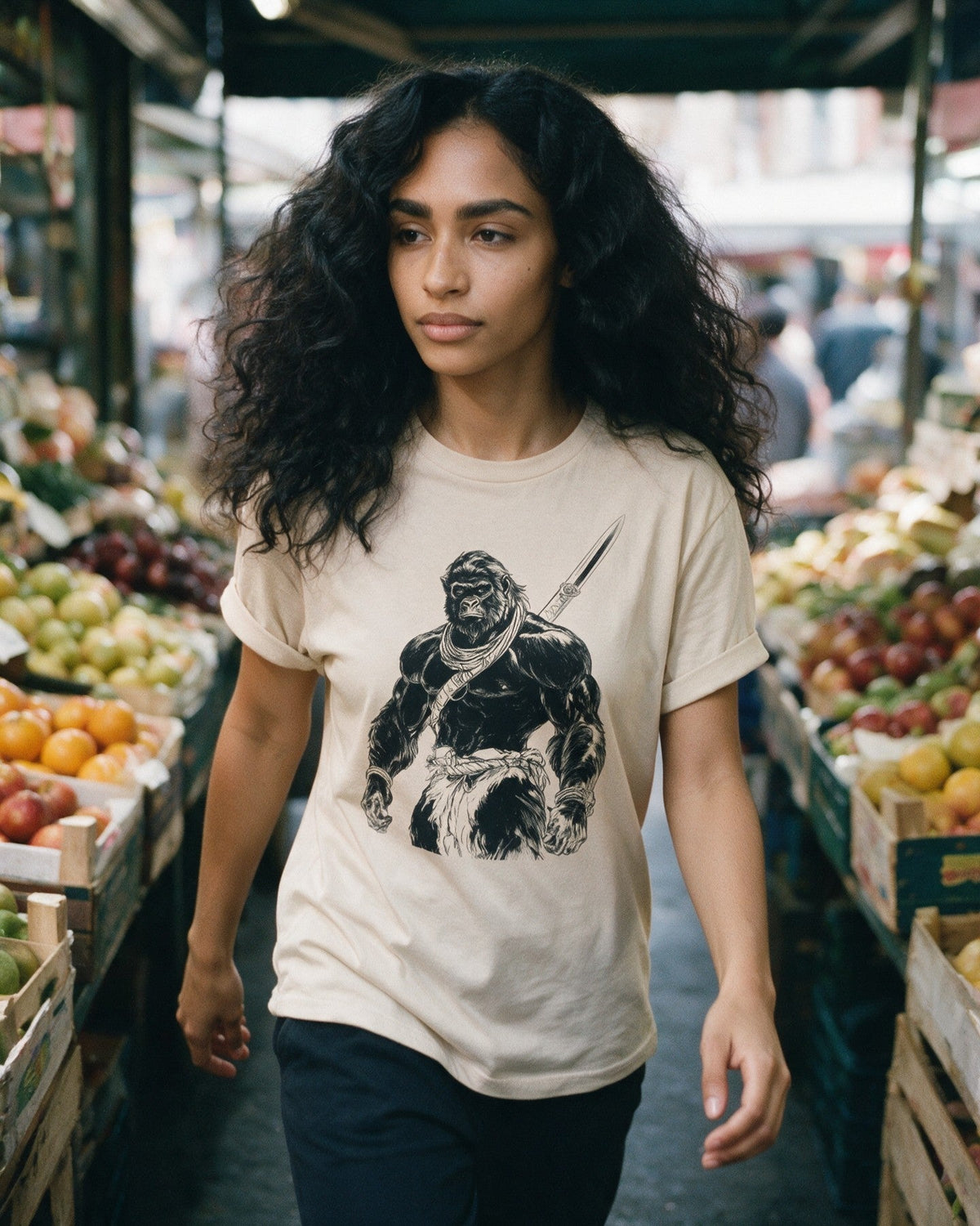 Nordic Beast T-Shirt worn on the street — Urban Kong
