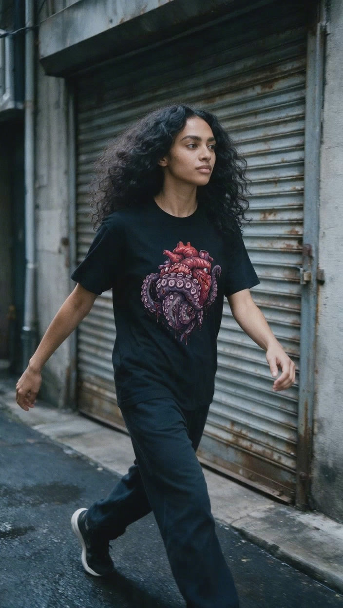Tentacle Heart T-Shirt on-model video — Urban Kong