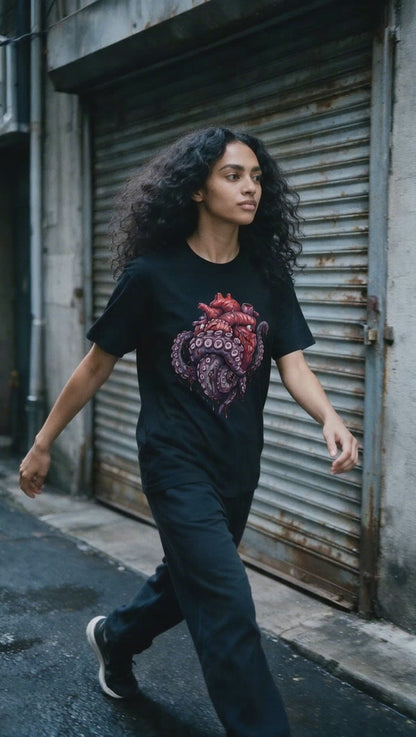 Tentacle Heart T-Shirt on-model video — Urban Kong