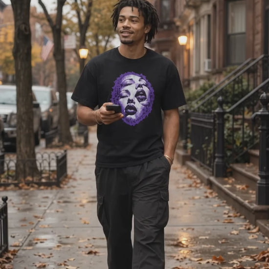 Purple Nightmares T-Shirt on-model video — Urban Kong