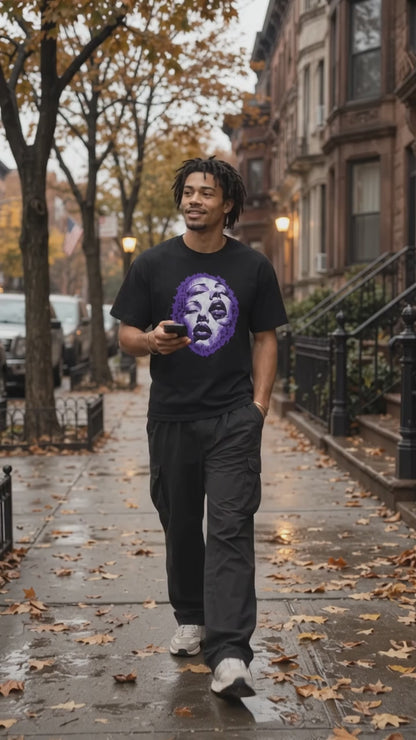 Purple Nightmares T-Shirt on-model video — Urban Kong