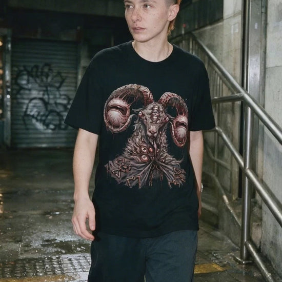 Devil Goat T-Shirt on-model video — Urban Kong