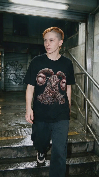 Devil Goat T-Shirt on-model video — Urban Kong