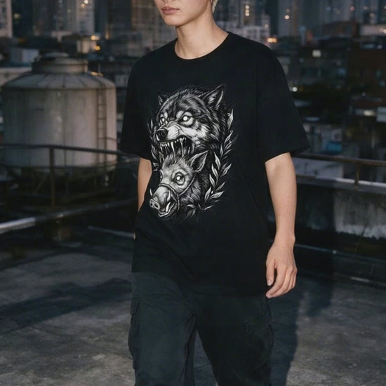 Wolf Bite T-Shirt on-model video — Urban Kong